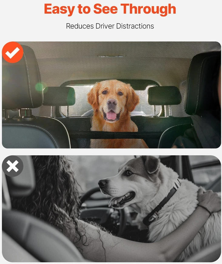 VEVOR Šunų užtvara automobiliui