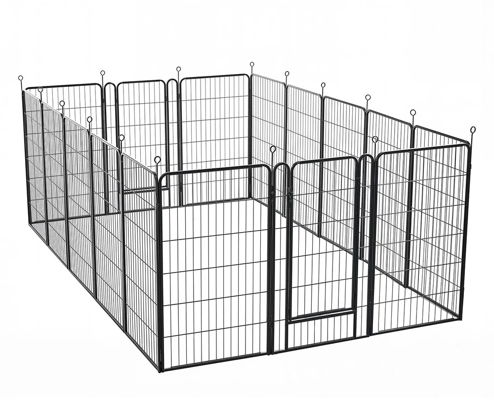Šunų aptvaras VEVOR SKU12-244016, 102 cm aukščio, 16 dalių