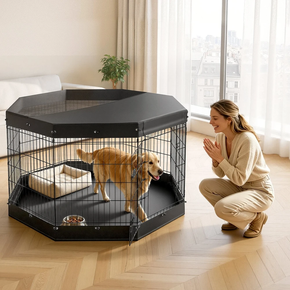 Šunų aptvaras VEVOR SKU13-2436DT, 91 cm aukščio