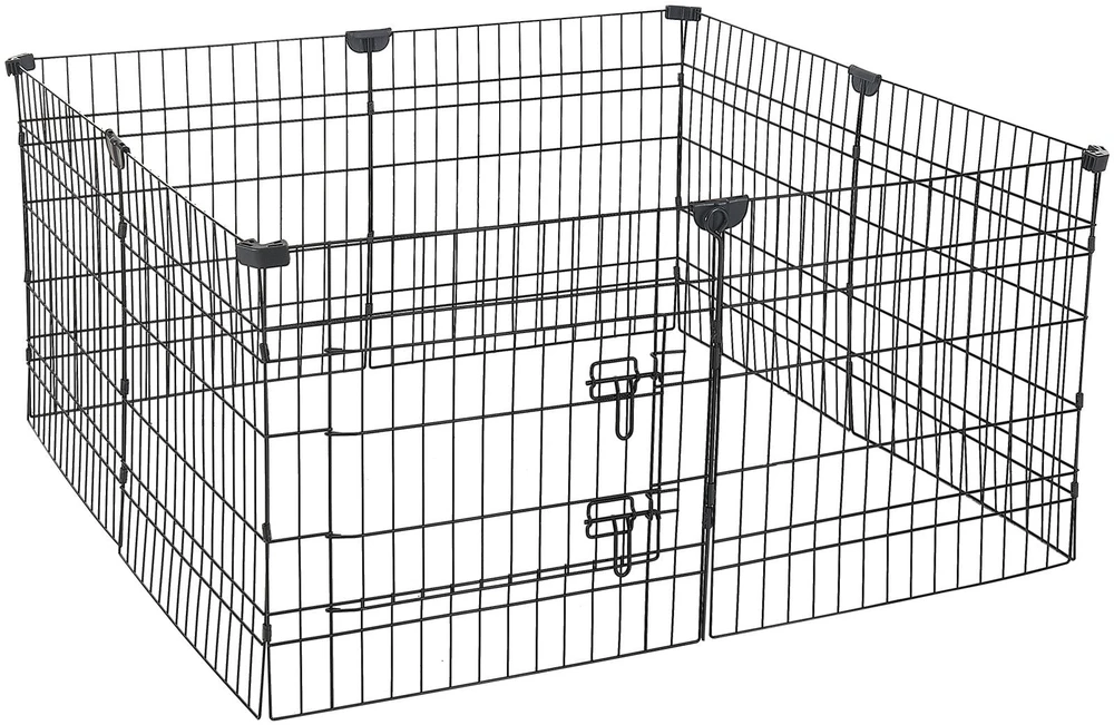 Šunų aptvaras VEVOR SKU6-242408T, 61 cm aukščio, 8 dalių
