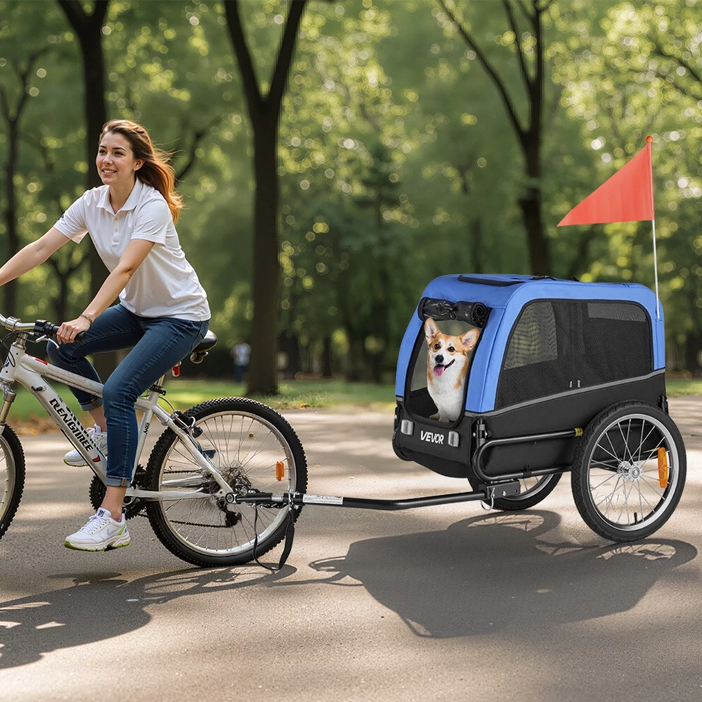 VEVOR Dviračio priekaba šunims, iki 30 kg