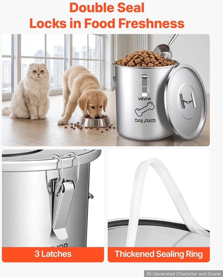 Šunų maisto laikymo konteineris VEVOR HC-20 LT, 20 l