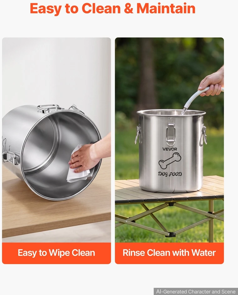Šunų maisto laikymo konteineris VEVOR HC-20 LT, 20 l