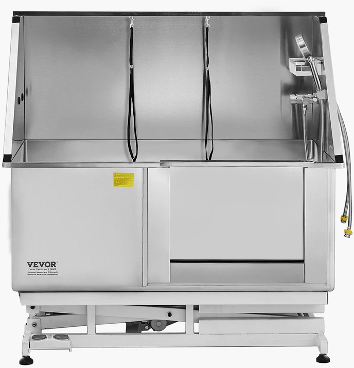 VEVOR Elektrinė šunų vonia su nerūdijančio plieno filtru