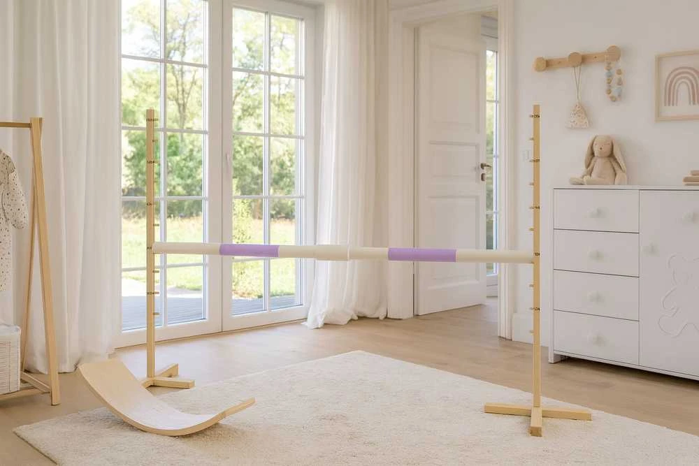 Šuolių kartis hobi arkliukui šviesiai violetinė 160 cm