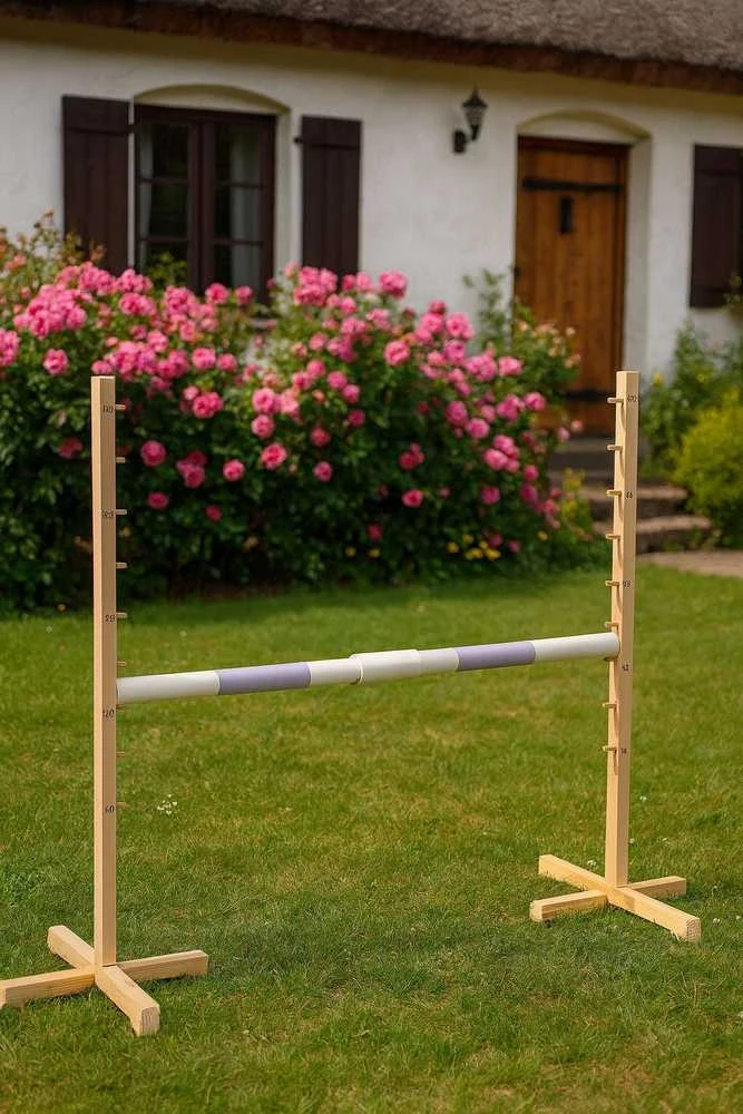 Šuolių kliūtis Hobby Horse šviesiai violetine skersine 160×120 cm