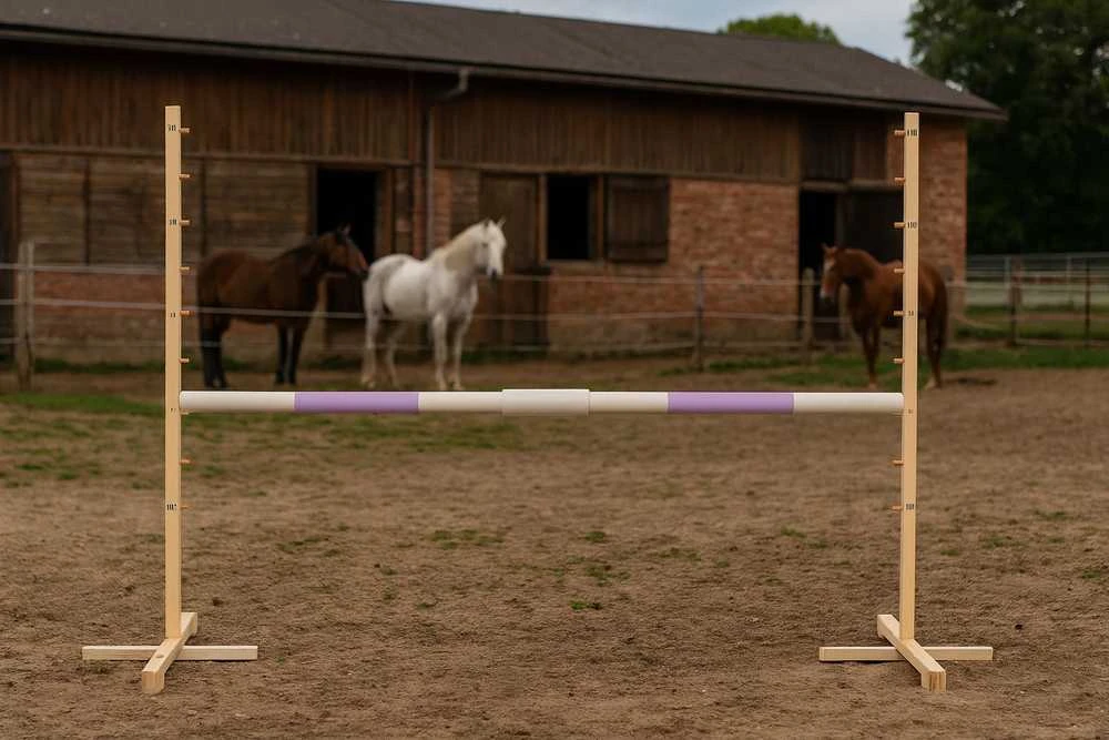 Šuolių kliūtis Hobby Horse šviesiai violetine skersine 160×120 cm