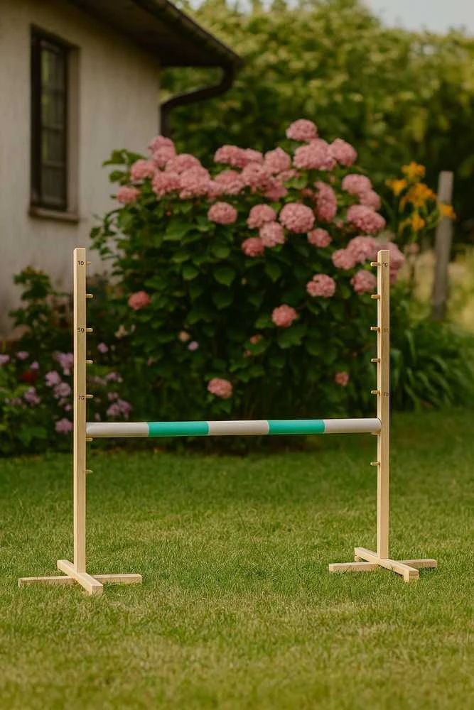 Šuolių kliūtis medinė mėtinė Hobby Horse 120 cm