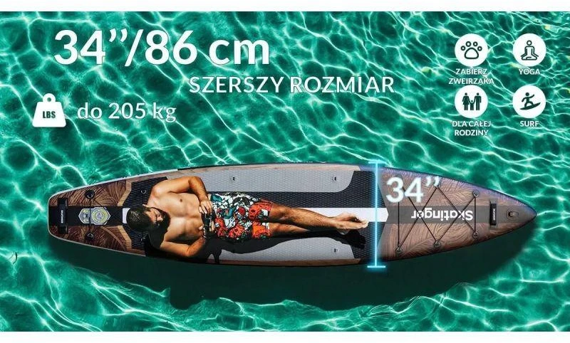 SKATINGER Waverider 380x86x16 turistinė irklentė