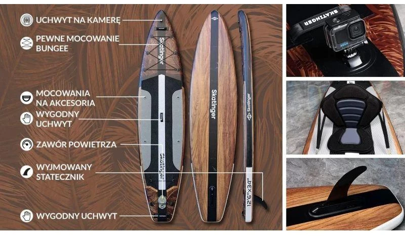 SKATINGER Waverider 380x86x16 turistinė irklentė