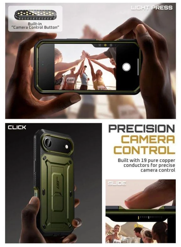 Supcase UB Pro dėklas skirtas iPhone 17 Air – žalios spalvos