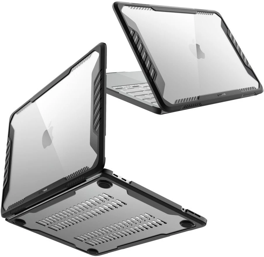 Supcase Unicorn Beetle Pro dėklas MacBook Neo 13" 2026, juodas / skaidrus