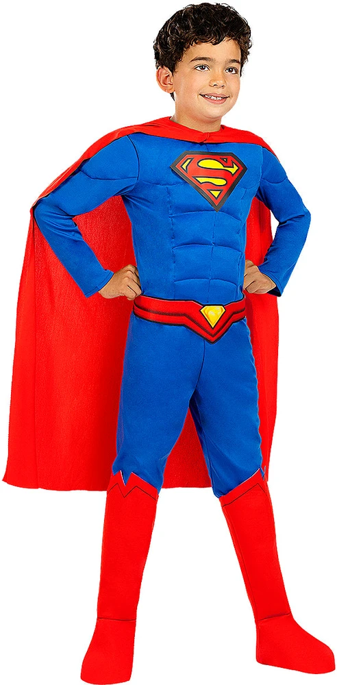 Supermeno kostiumas su šviesomis berniukams – DC Comics