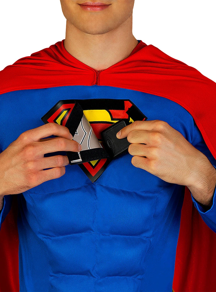 Supermeno kostiumas su šviesomis vyrams