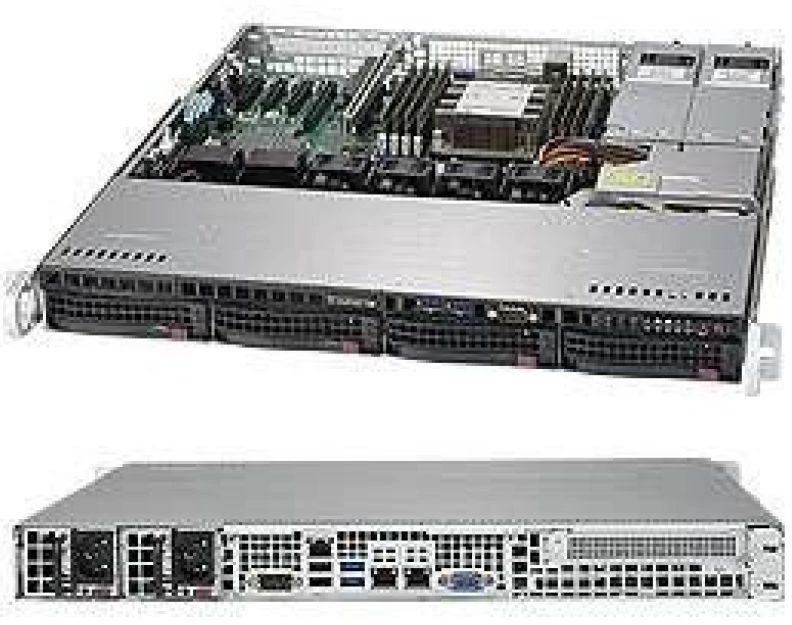 Supermicro CSE813MFTQC-R407CB Stovas (1U)