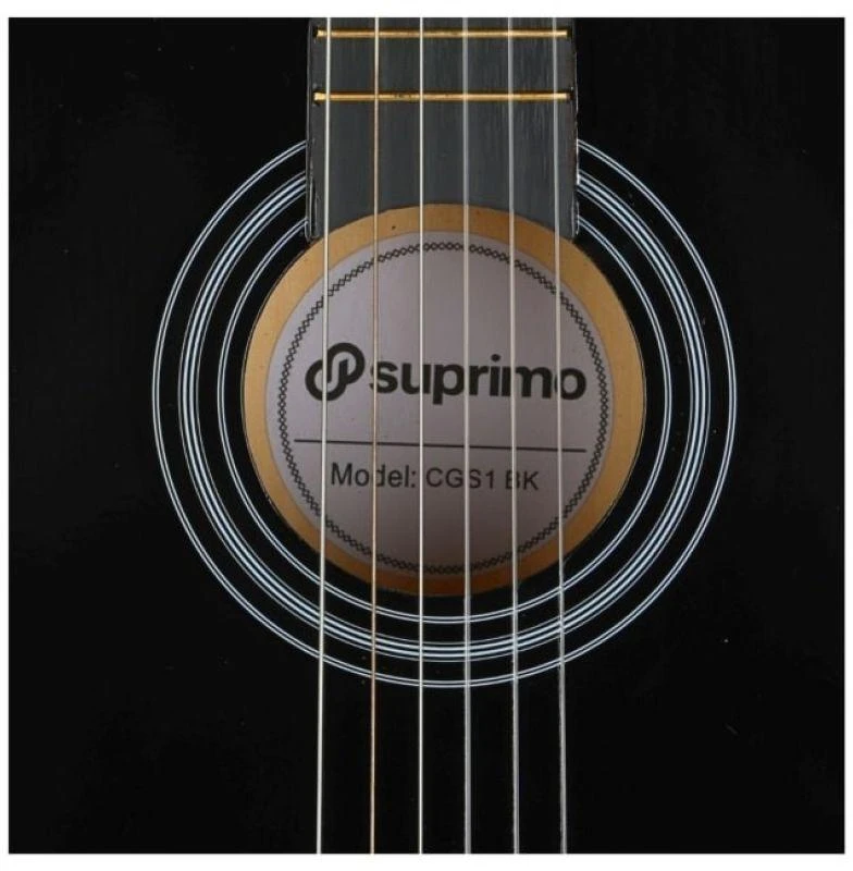SUPRIMO CGS1 BK - classical guitar 4/4, juodas