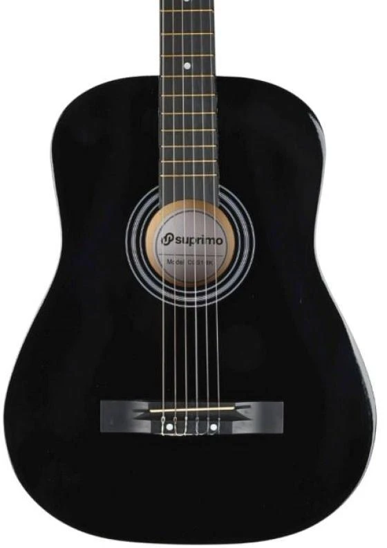 SUPRIMO CGS1 BK - classical guitar 4/4, juodas