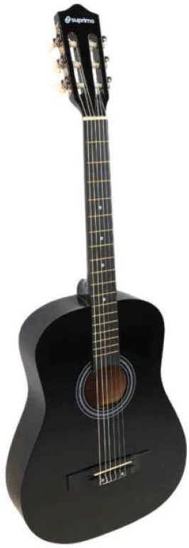 SUPRIMO CGS3 BK - classical guitar 4/4, juodas