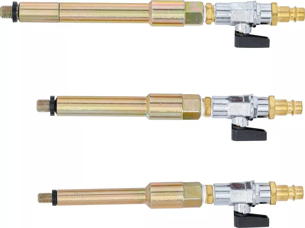 SUSPAUSTO ORO ADAPTERIŲ RINKINYS KAITINIMO ŽVAKIŲ ANGOMS | M8 X 1,0, M10 X 1,0, M10 X 1,25 | 3 VNT. (9519)