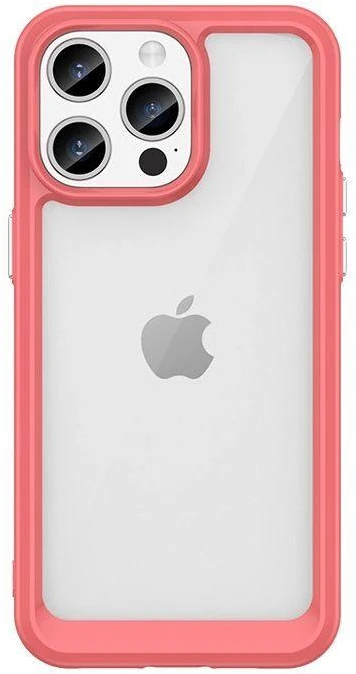 Hurtel Reinforced a flexible frame Apple iPhone 15 Pro Outer Space – dėklas telefonui raudonos spalvos
