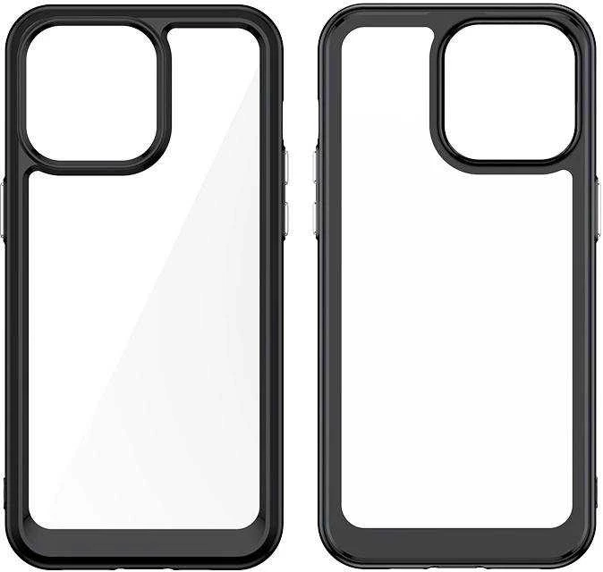 Hurtel Apple iPhone 15 Pro Max Outer Space Reinforced Flexible Frame – dėklas telefonui mėlynos spalvos