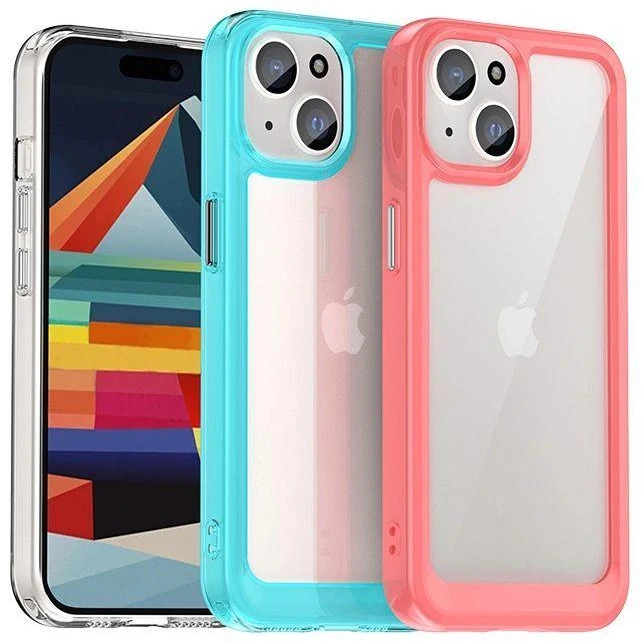 Hurtel Reinforced with flexible frame Apple iPhone 15 Plus Outer Space – dėklas telefonui juodos spalvos