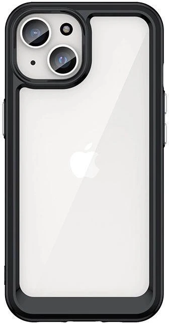 Hurtel Reinforced with flexible frame Apple iPhone 15 Plus Outer Space – dėklas telefonui juodos spalvos
