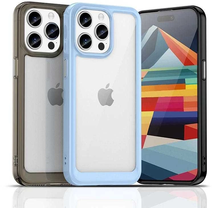 Hurtel Reinforced a flexible frame Apple iPhone 15 Pro Max Outer Space - dėklas telefonui raudonos spalvos