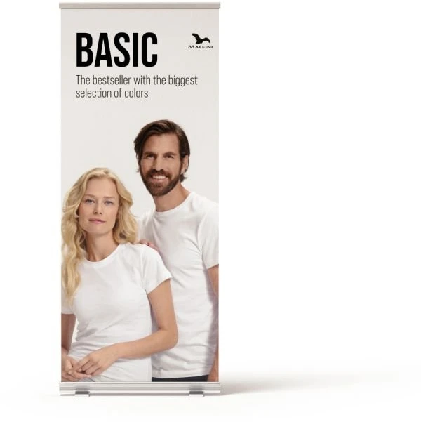 Susukamas reklaminis stendas Malfini, 80 × 200 cm