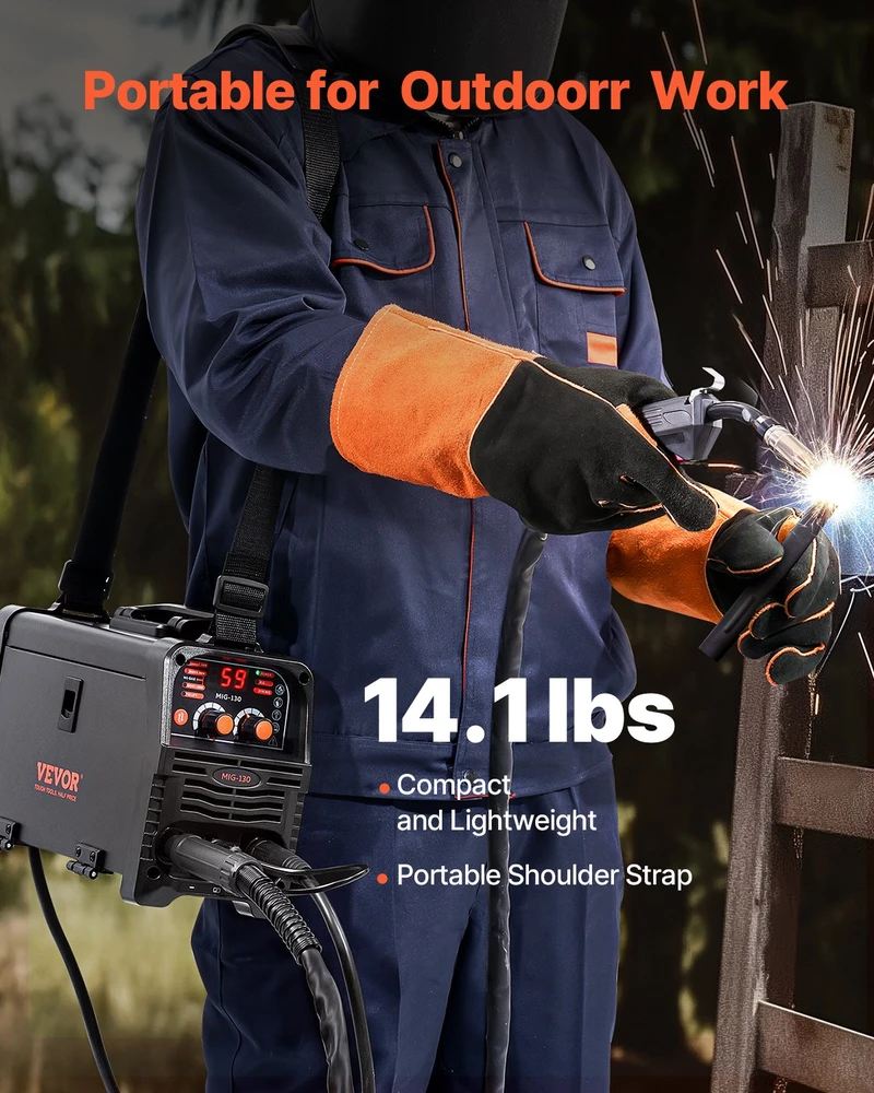 VEVOR 130A 3-in-1 suvirinimo aparatas MIG