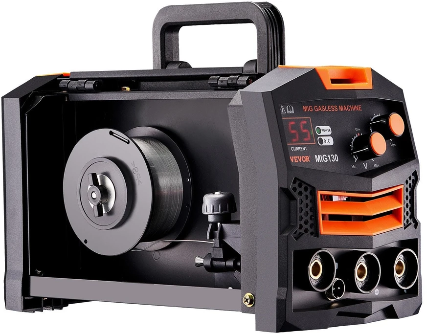 VEVOR 130 A be dujų MIG suvirinimo aparatas su IGBT