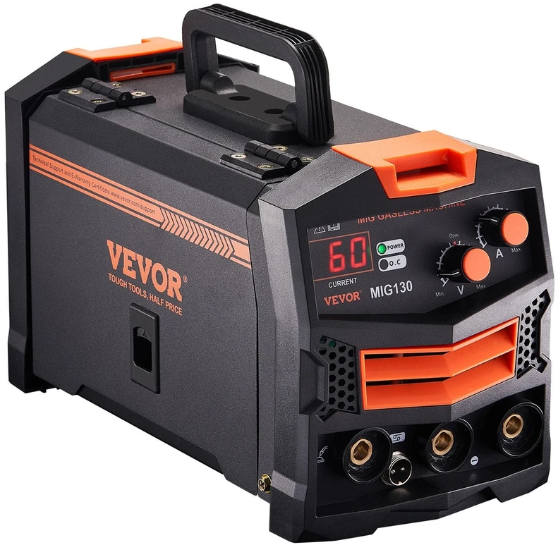 VEVOR 130 A be dujų MIG suvirinimo aparatas su IGBT