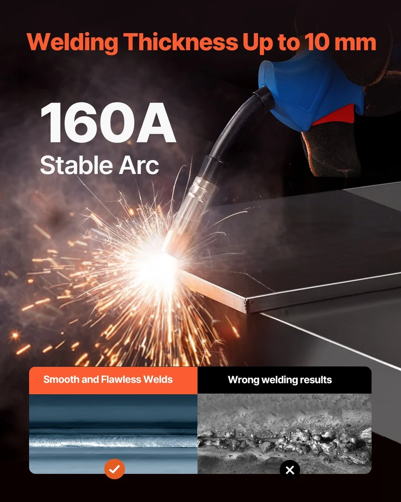 VEVOR MIG suvirinimo aparatas 160A 4-in-1