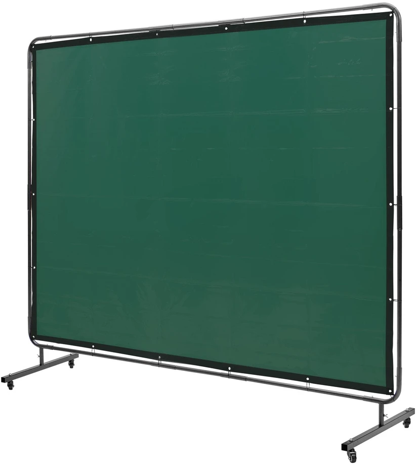VEVOR Suvirinimo užuolaida su stovu, 183 cm x 244 cm, žalia