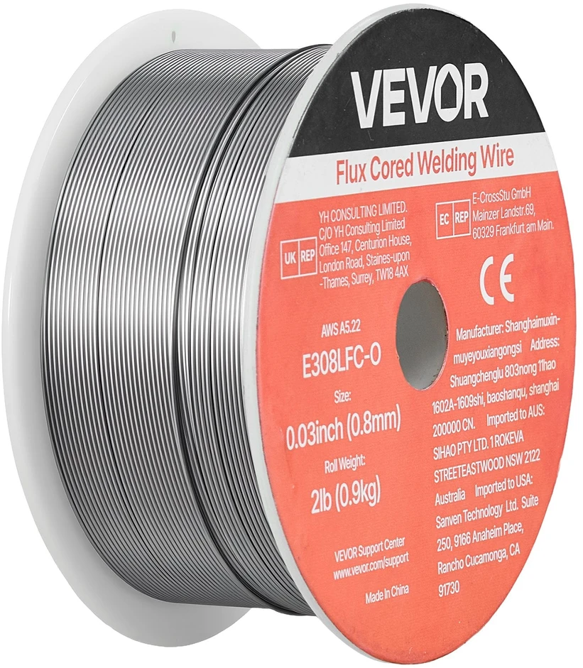 VEVOR Srauto branduolinis MIG suvirinimo viela 0.8mm 0.9kg