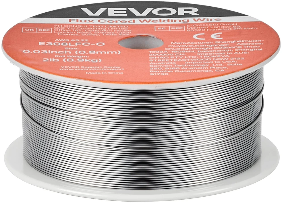 VEVOR Srauto branduolinis MIG suvirinimo viela 0.8mm 0.9kg