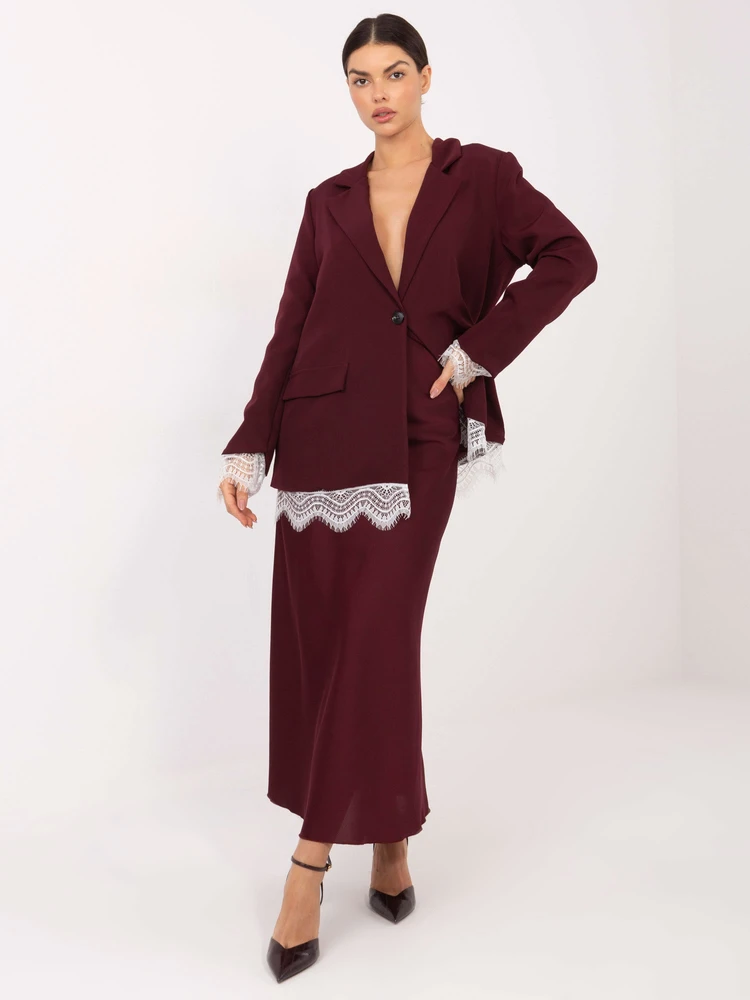 Švarkelis bordo Makadamia – stiliui ir elegancijai kasdien.