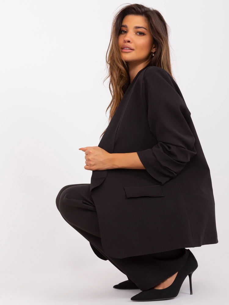 Švarkas moterims -LK-MA-509034.85-juoda