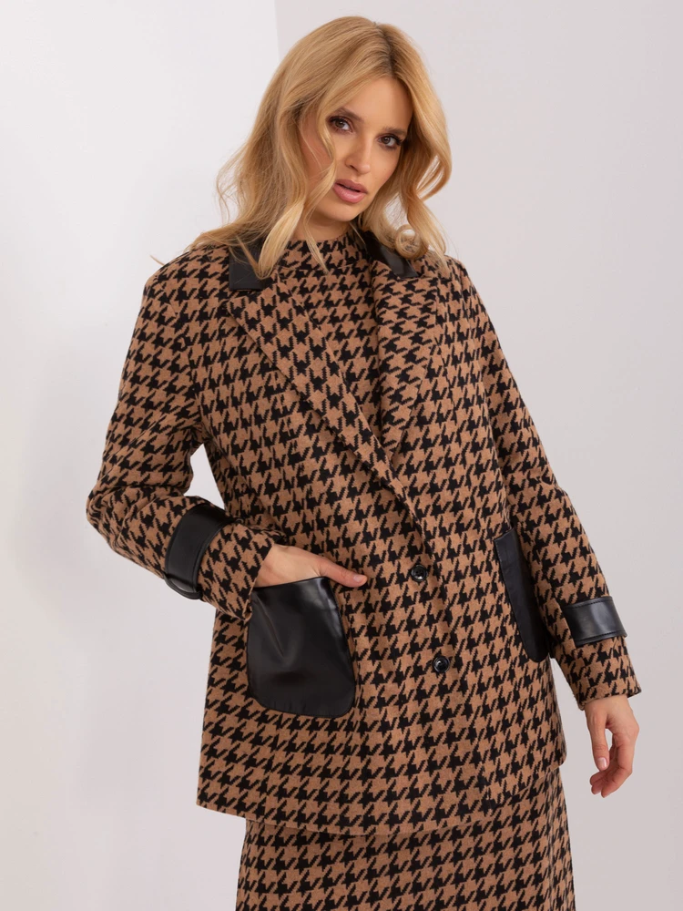 Švarkas moterims -LK-MA-509511.99-juoda