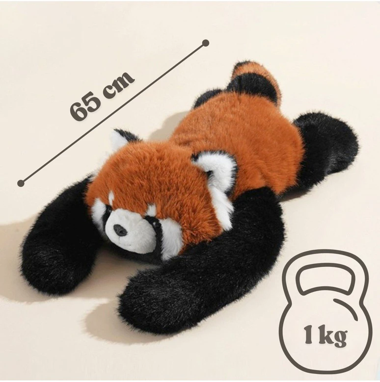 Woopie sensorinis pliušinis žaislas raudonoji Panda 1kg
