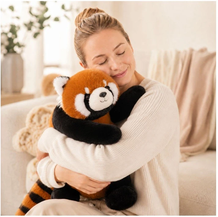 Woopie antistresinis žaislas raudonoji Panda 65 cm pasunkintas