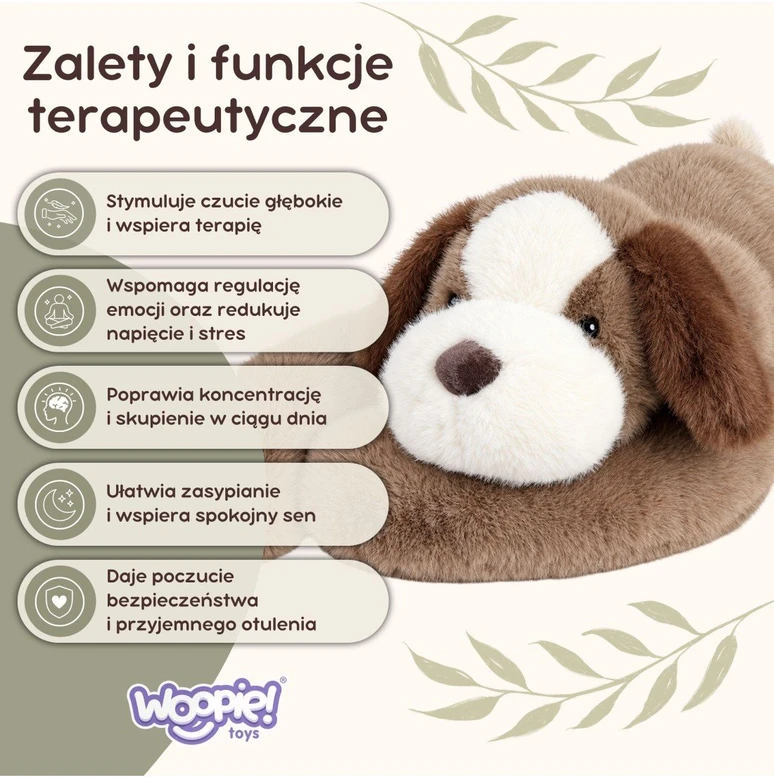 Woopie pliušinis šuo 1,5kg apsunkintas