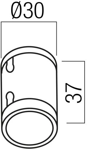 Šviečiančio kabelio XLOOP 25MM sujungimas, baltas