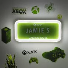 Šviečiantis kambario ženklas XBOX Paladone, 28 × 13 cm