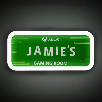 Šviečiantis kambario ženklas XBOX Paladone, 28 × 13 cm