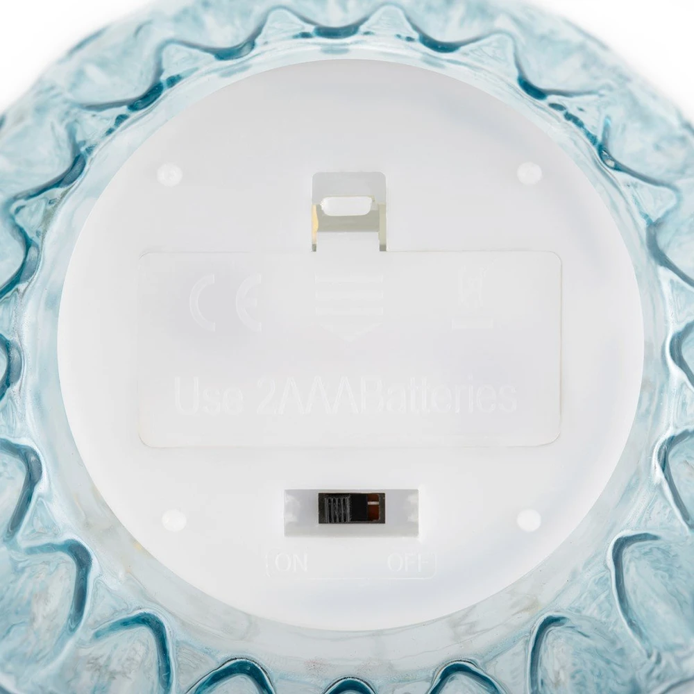 AmeliaHome Šviesiai mėlyna LED dekoracija 11×13