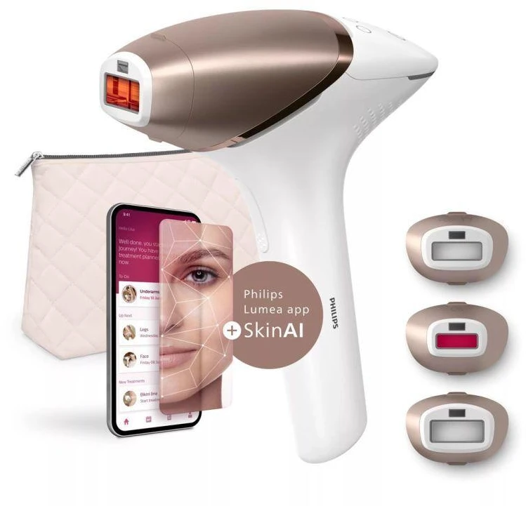 Šviesos impulsų plaukelių šalinimo prietaisas PHILIPS LUMEA BRI 973/00