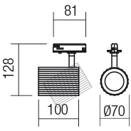 Šviestuvas DELPHI, GU10, juodas, į vienfazį bėgelį, 01-2559