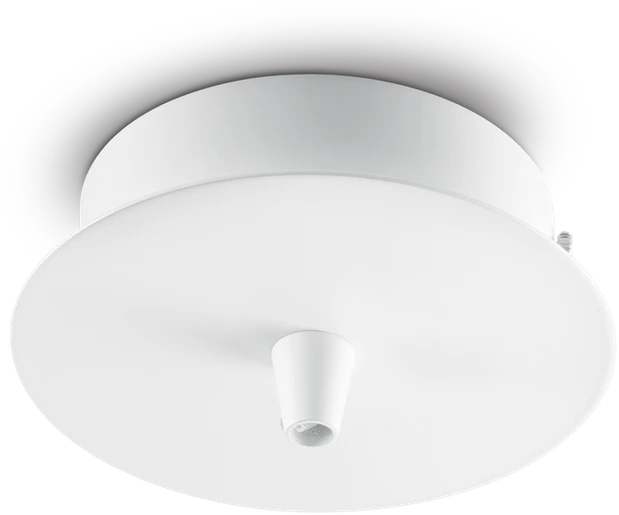 Ideal Lux rosone metallo 1 luce bianco