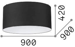 Šviestuvo gaubtas SET UP, medžio sp., 900mm, 339276